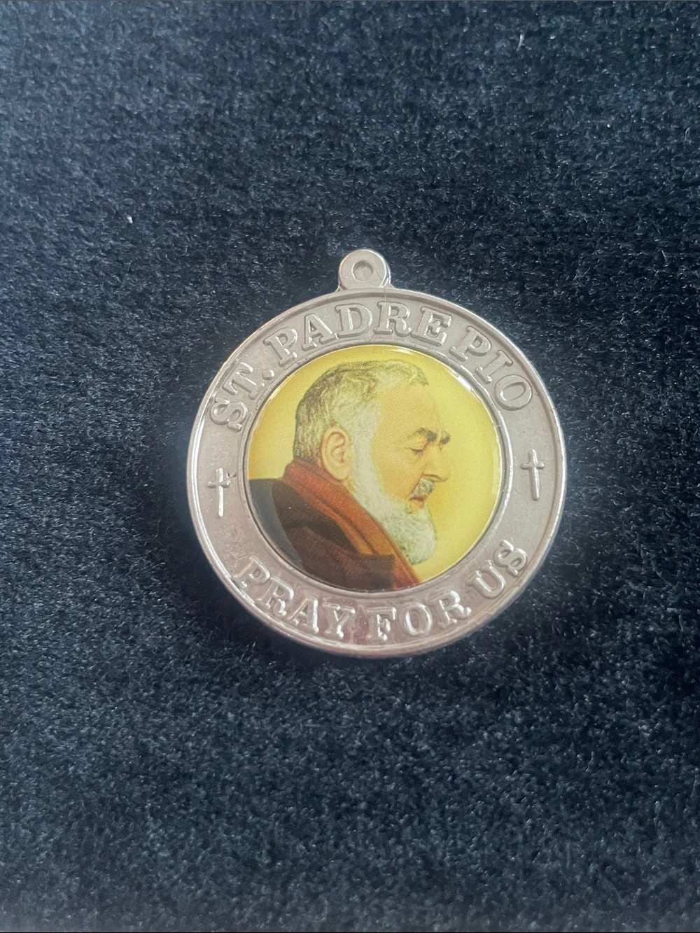 Vintage, Padre Pio Medal Saint Pio Pietrelcina Province Sacred Stigmata Priest